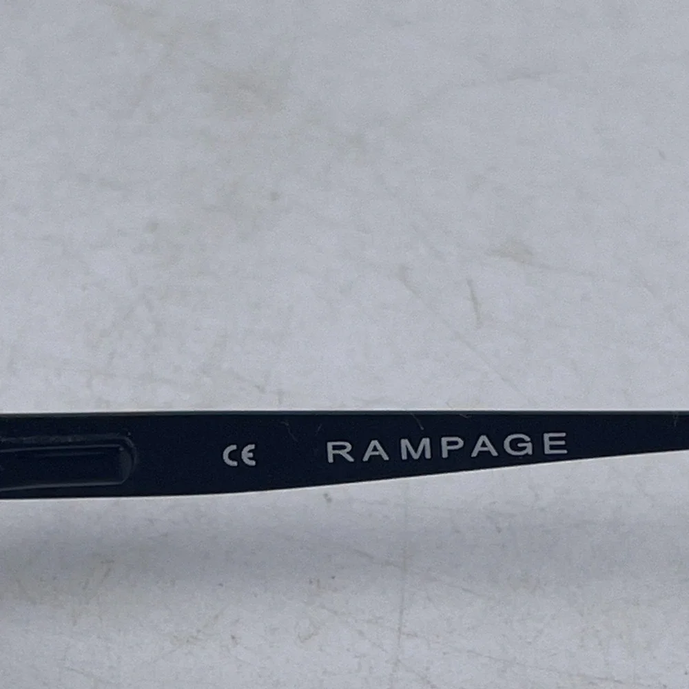 Rampage R 123 Women Eyeglasses Frame Black Metal Rectangle Half Rim 50-17-135 mm